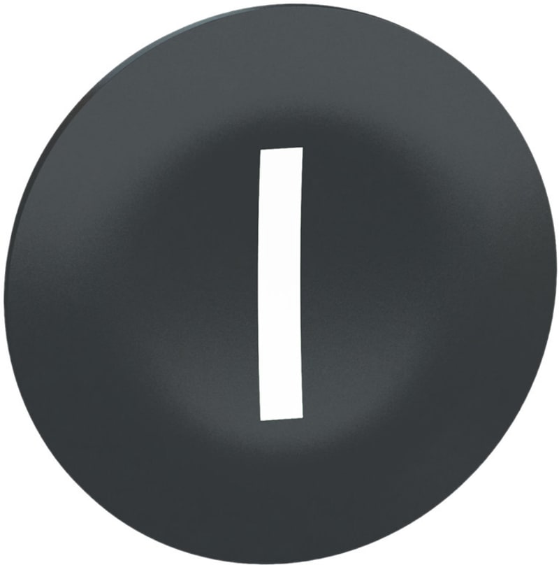 PUSH-BUTTON.CAP Black MRK White in (ZBA7237)
