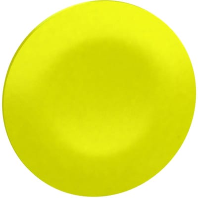 PUSH-BUTTON.CAP Unmarked Yellow