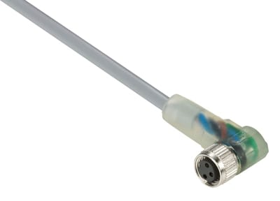 Telemecanique XZCPV0766L5 Sensor Cable, M8 female, 3-pin, PVC, 5 m