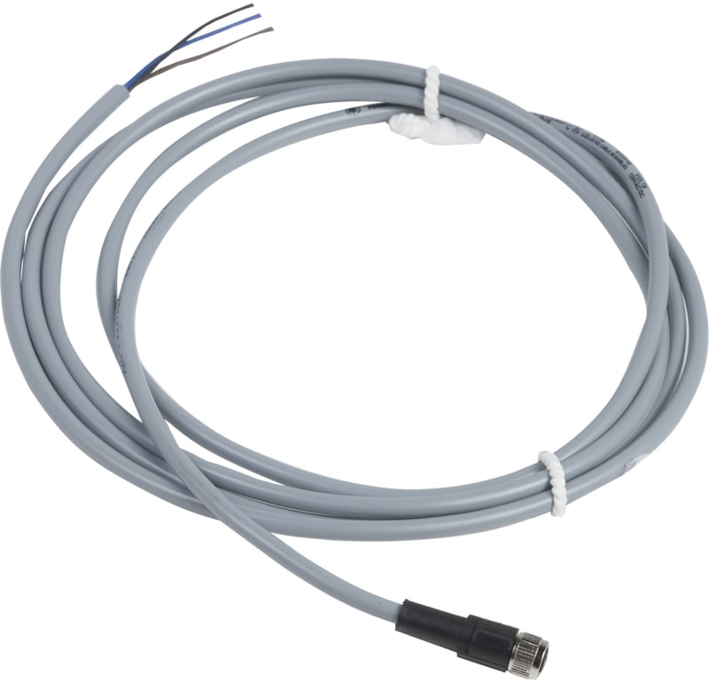 Telemecanique XZCPV0941L2 Sensor Cable, M8 female, 4-pin, PVC, 2 m