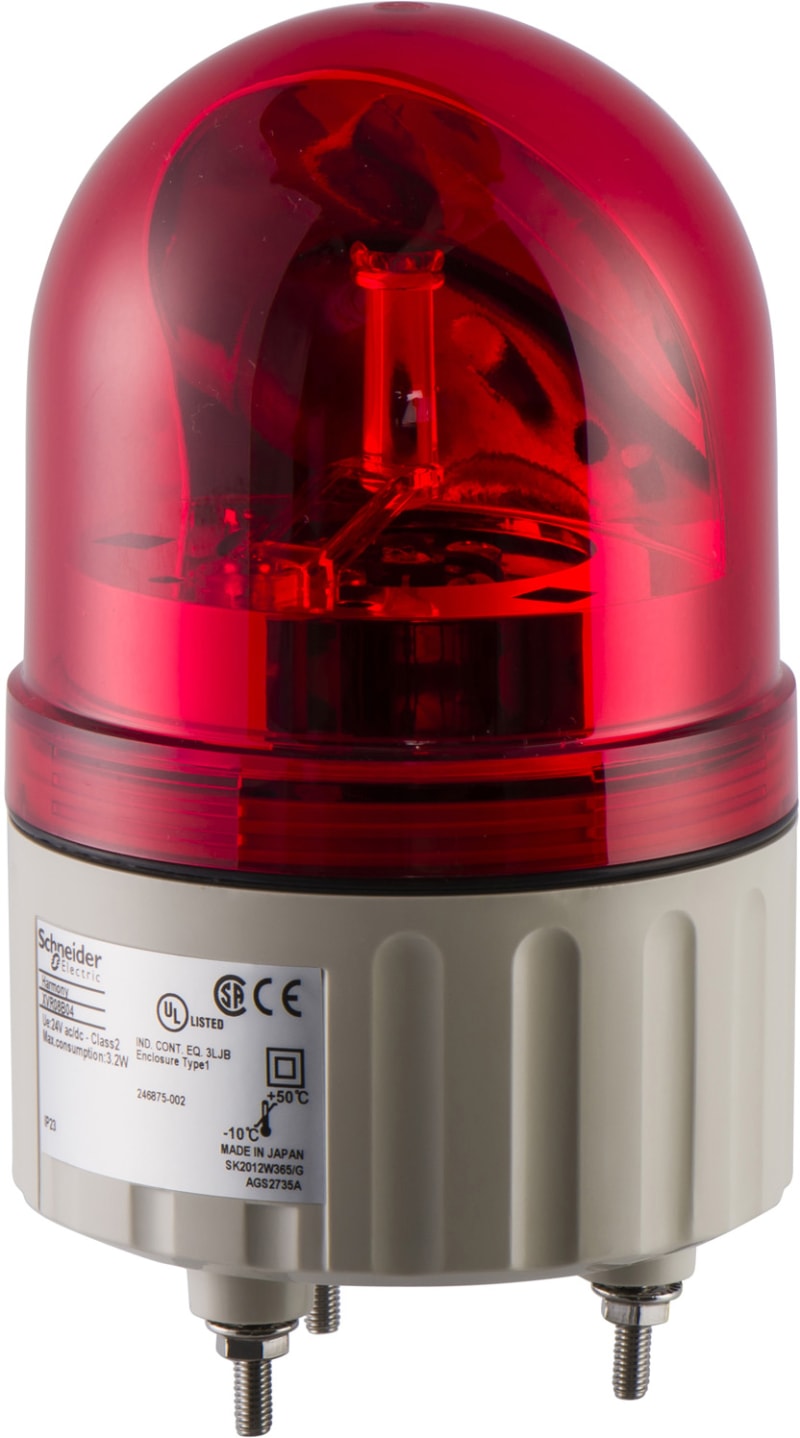 Schneider Electric 84mm Rotating Mirror Red 24VAC-DC XVR08B04