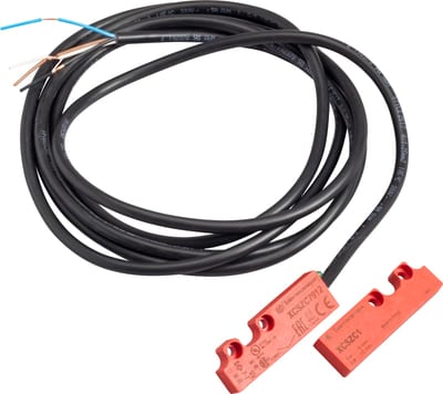 Telemecanique XCSDMC5912 Magnetic Safety Switch, 1 NO + 1 NC, 2 m cable, with LED