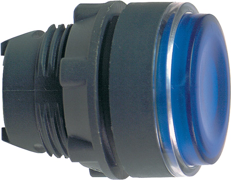 Push-button blue transp.f/label (ZB5AA68)