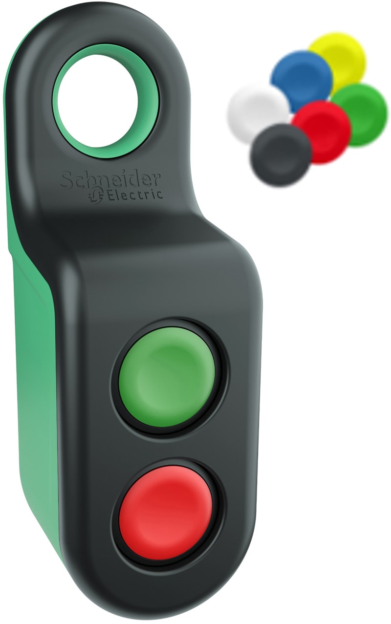Schneider Electric wireless and battery less handy box, 2 simple action buttons ZBRM22A0