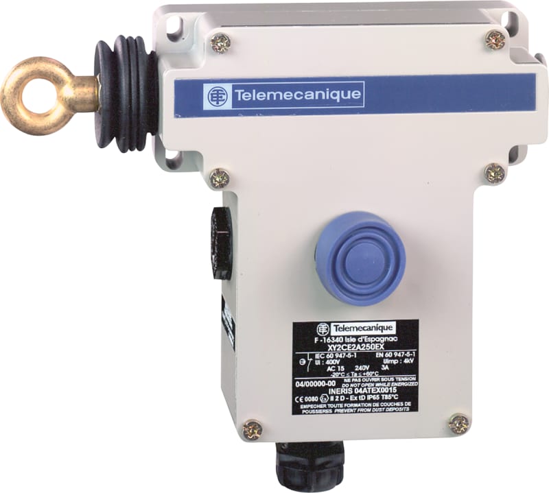 Telemecanique XY2CE6A290 Emergency Stop Rope Pull Switch, Left-Hand
