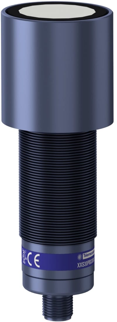 Telemecanique XXS30P8VPM12 Ultrasonic Sensor, M30, Sn 8 m, 0–10 V, M12 connector