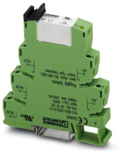 Phoenix Contact PLC-RPT-24DC/21-21 Relay Module, 24 V DC, 2 CO
