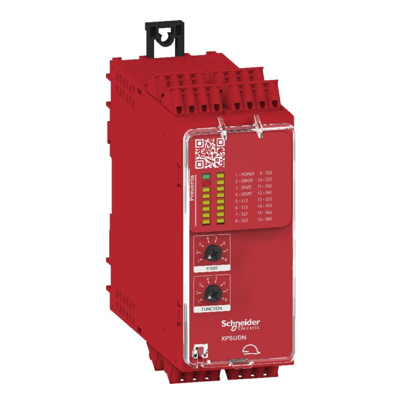 Schneider Electric Preventa module CAT.4 features 6*XPSUAF 48-240VAC/dc spring XPSUDN33AC