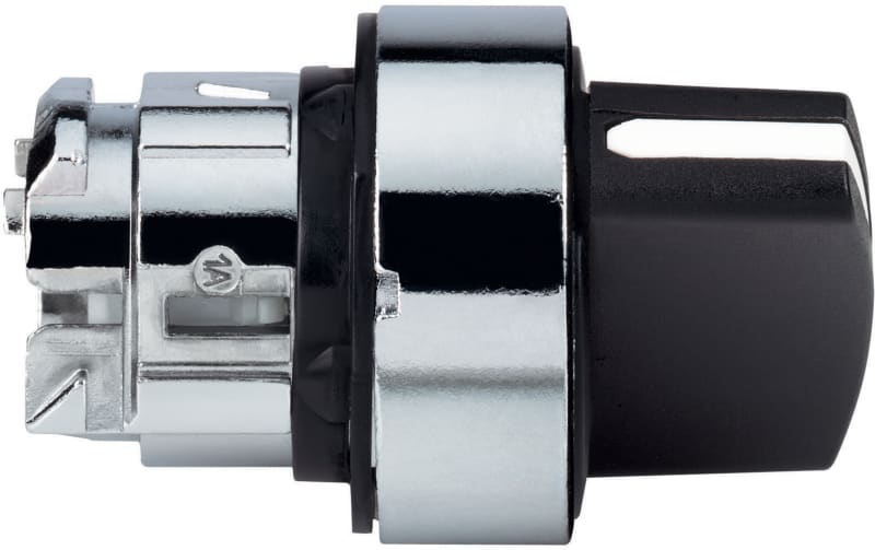 Schneider Electric ZB4BD4 black selector switch head Ø22 2-Position spring return