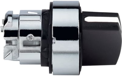 Schneider Electric ZB4BD4 black selector switch head Ø22 2-Position spring return