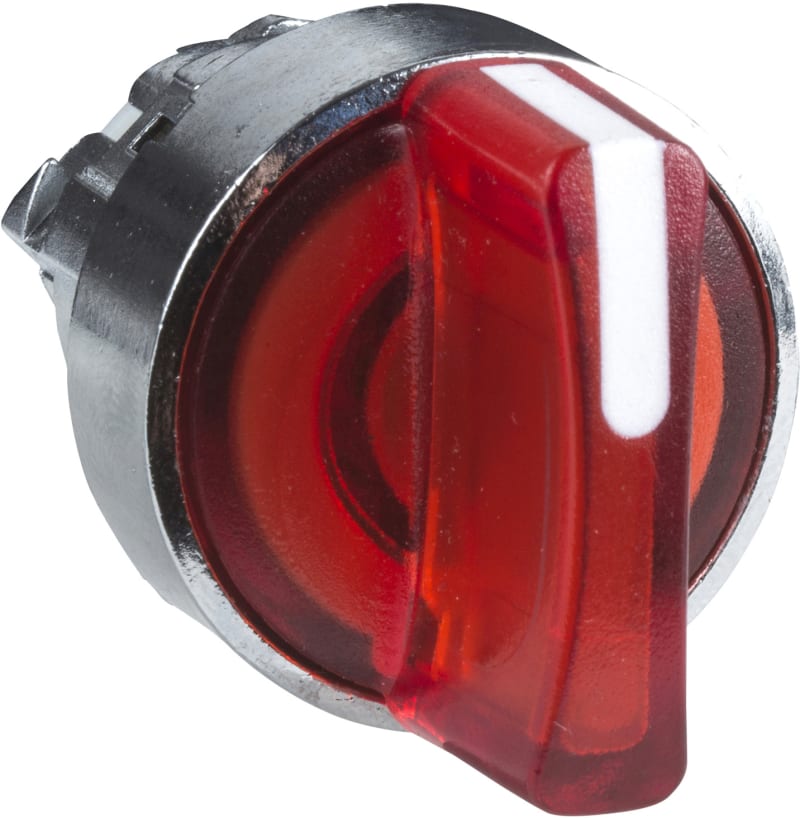 Selector switch with LIGHT 2ST.IMP.RED LED (ZB4BK1443)