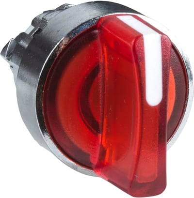 Selector switch with LIGHT 2ST.IMP.RED LED
