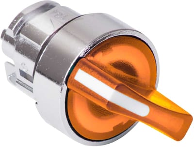 Selector switch with LIGHT 2ST.IMP.YELLOW LED
