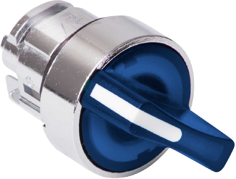 Selector switch with LIGHT 2ST.IMP.BLUE LED (ZB4BK1463)