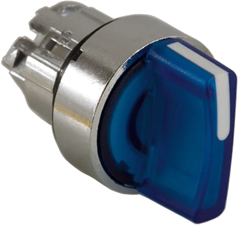 Selector switch with LIGHT 3ST.RET.FR.V BLUE (ZB4BK1763)
