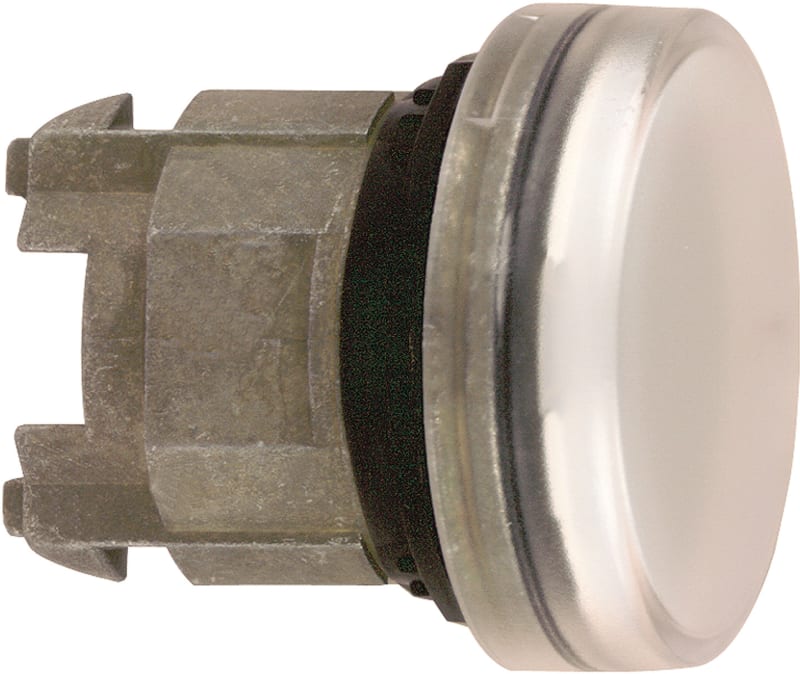 Schneider Electric ZB4BV003 Head for pilot light, Harmony XB4, 5 colours choice, 22mm, with plain lens, universal LED