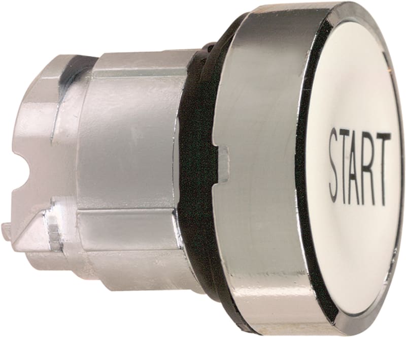Push-Button Head WHITE,MERK.START (ZB4BA133)