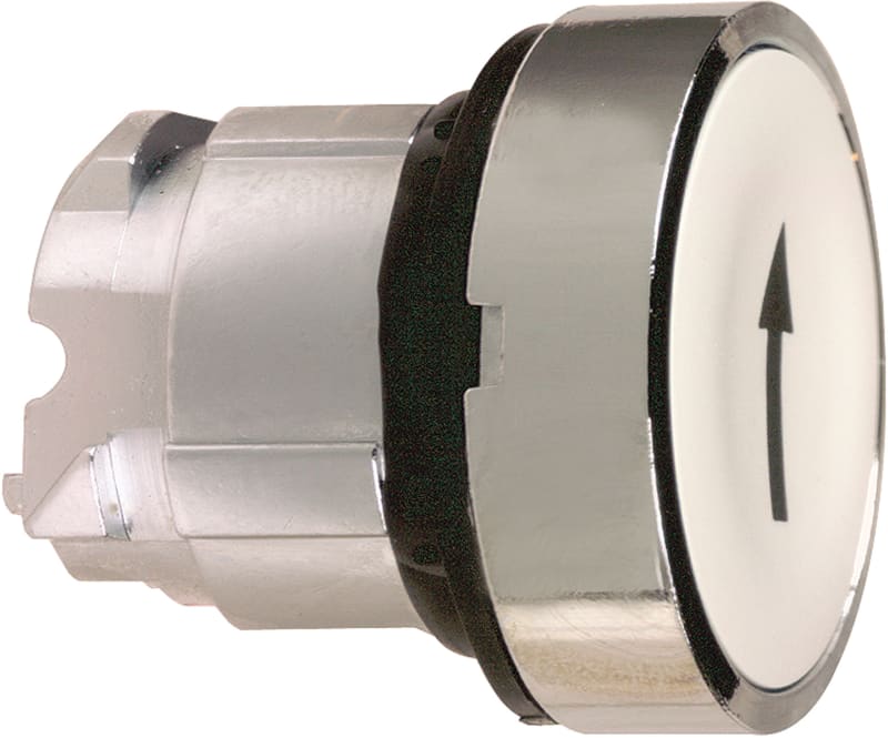 Push-Button Head WHITE, Black PIL (ZB4BA334)