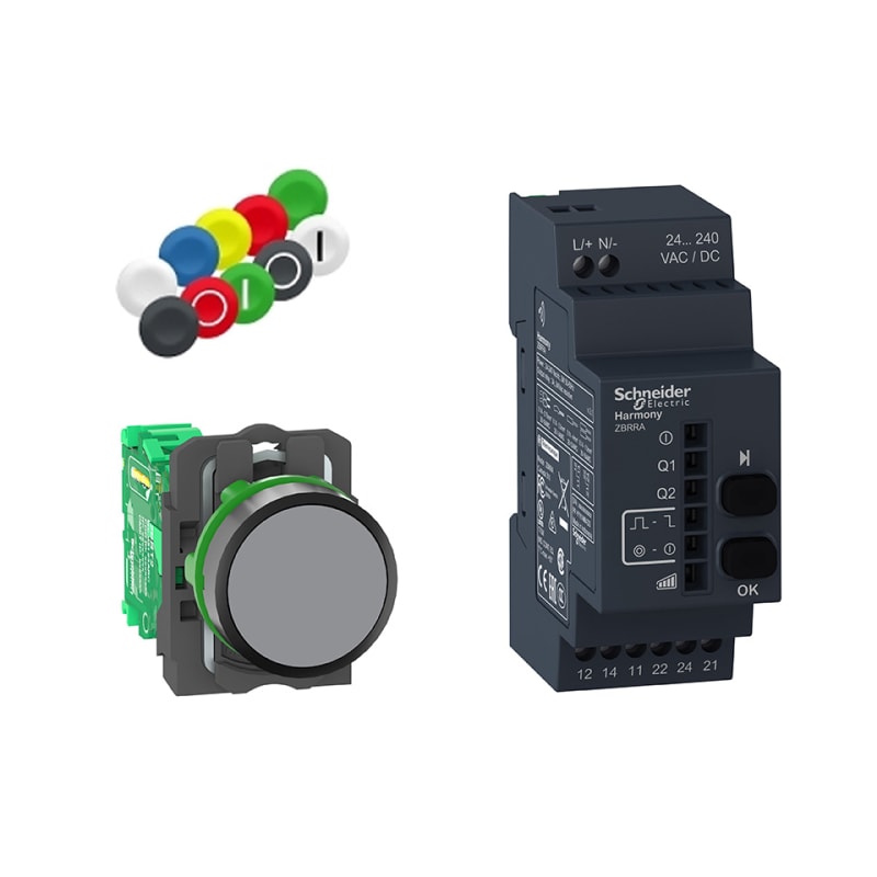 Schneider Electric Pack 22mm XB5R programble receiver AC/DC XB5RFA02