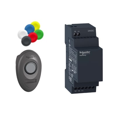 Wireless set button and receiver (XB5RMB03)