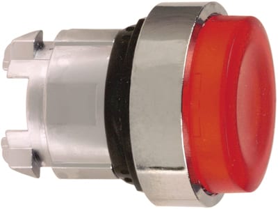 Schneider Electric Harmony XB4 Illuminated Push-Push Head, Projecting, Red LED