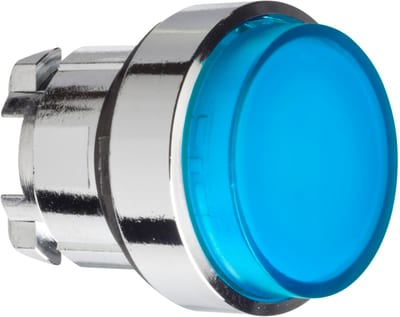 Schneider Electric Harmony XB4 Illuminated Push-Push Head, Projecting, Blue LED