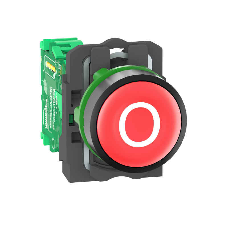 Schneider Electric ZB5R trnsmitter comp red cap O marking ZB5RTA432