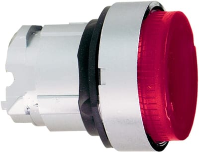 Illuminated push-button head, raised, red LED (ZB4BW143)