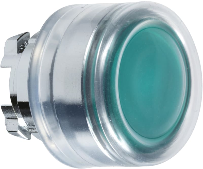 Illuminated Push-Button Head with Boot Green LED (ZB4BW533)