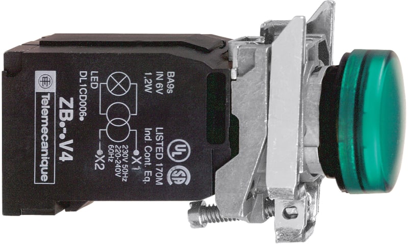 SIGNALL.M/TR.GREEN 230/240V (XB4BV43)