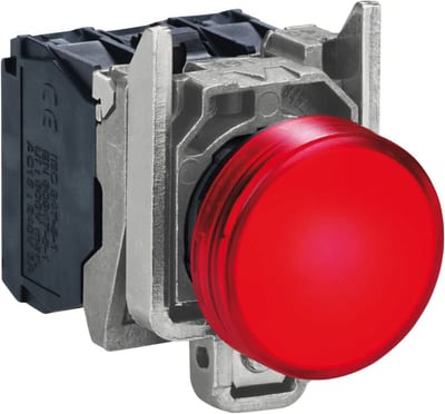 Indicator LAMP,RED < 250V BA9S