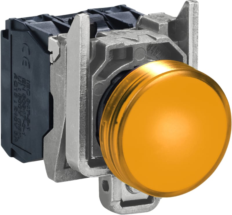 Indicator LAMP,YELLOW < 250V BA9S (XB4BV65)