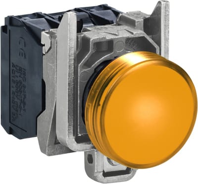 Indicator LAMP,YELLOW < 250V BA9S
