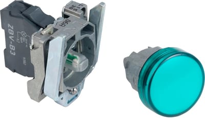 Schneider Harmony XB4 Pilot Light LED Green 24V 22mm