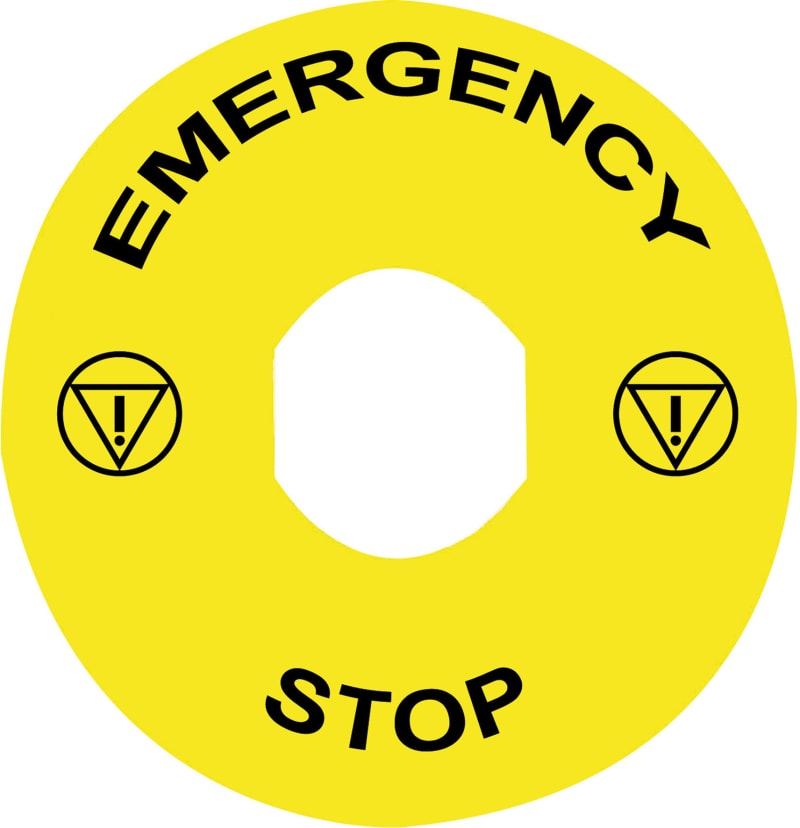 Sign Ø90 MM Yellow (ZBY8330)