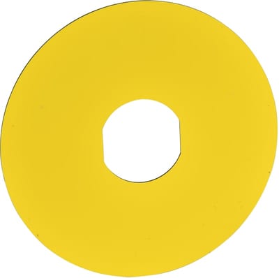 Sign ø60 mm yellow (ZBY9101)