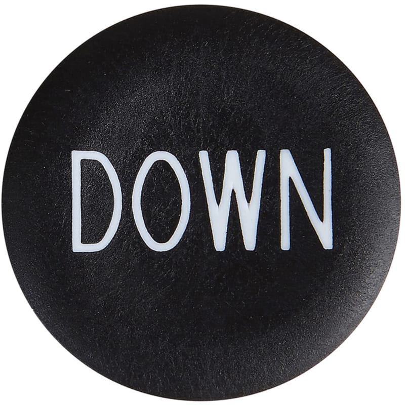 PUSH BUTTON CAP, "down" (ZBA344)