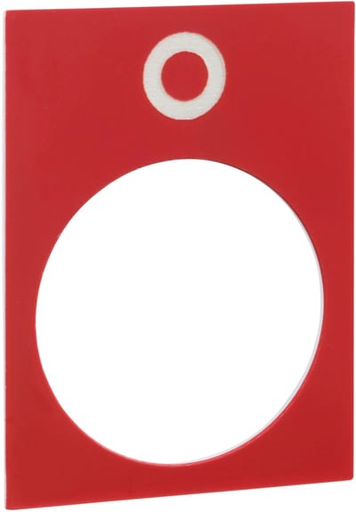 Schneider Electric legend - 30 x 40 mm - red - 0 ZB2BY2931