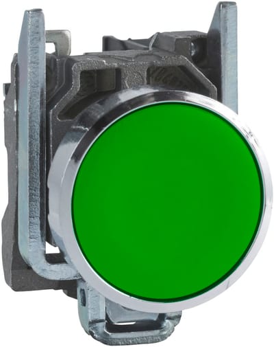 Schneider Harmony XB4 Pushbutton Flush Green 1NO 22mm
