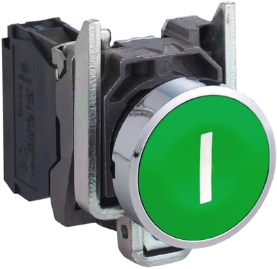 PUSH-Button Green in 1NO