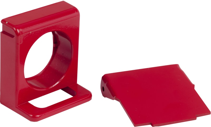Schneider Electric ZB4BZ64 red padlockable flap for Ø22 flush pushbutton