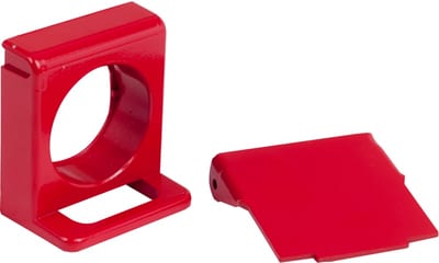 Schneider Electric ZB4BZ64 red padlockable flap for Ø22 flush pushbutton