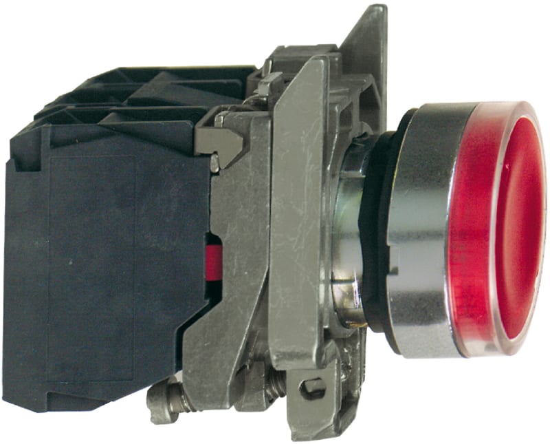 Illuminated Push Button,RED 1NC+1NO (XB4BW3465)