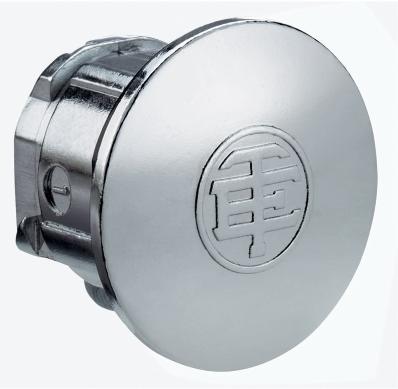 Schneider Electric ZB4SZ3 round chromium plated blanking plug for Ø22 mm hole
