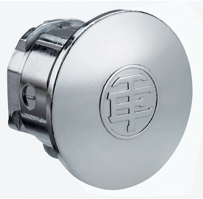 Schneider Electric ZB4SZ3 round chromium plated blanking plug for Ø22 mm hole
