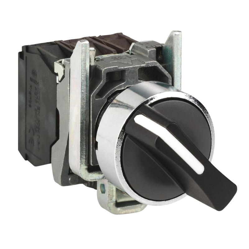Selector switch 2 pos. Return from h (XB4BD41)