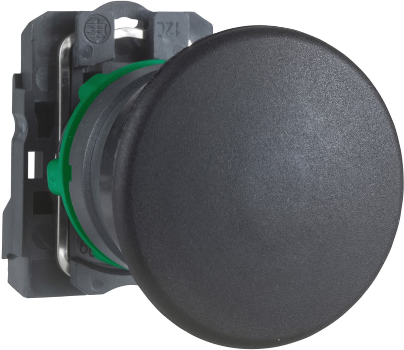 Mushroom push-button Impulse Black 1NO (XB5AC21)