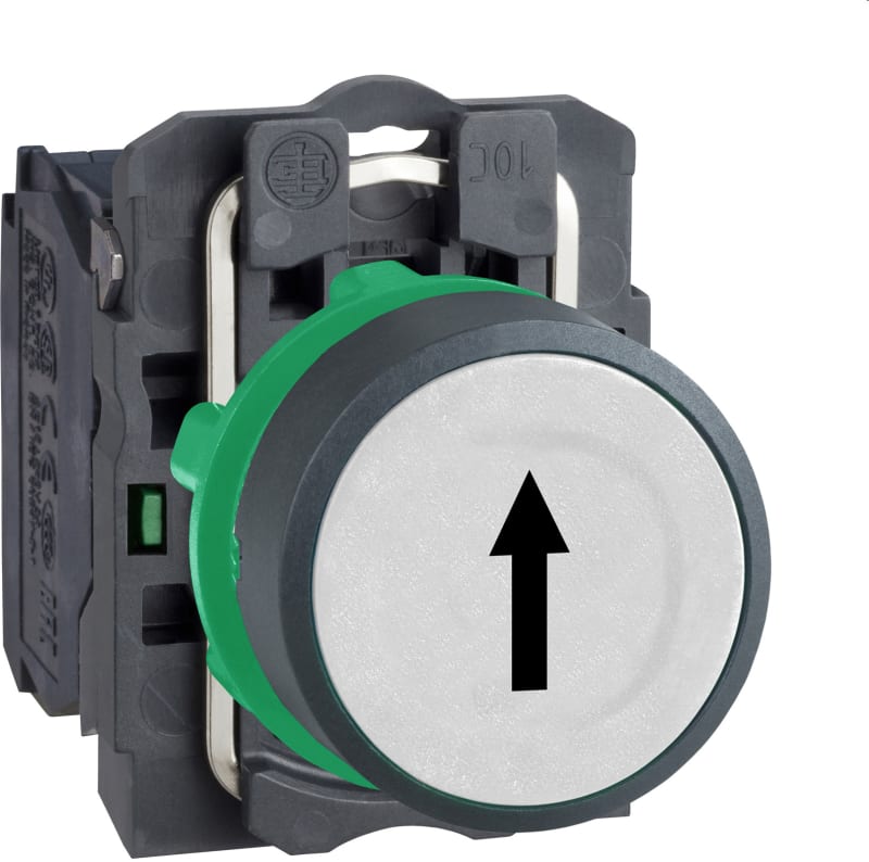 PUSH-Button White Black PIL 1NO (XB5AA3341)