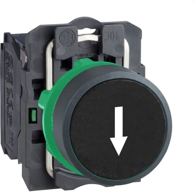 PUSH-Button Black White PIL 1NO