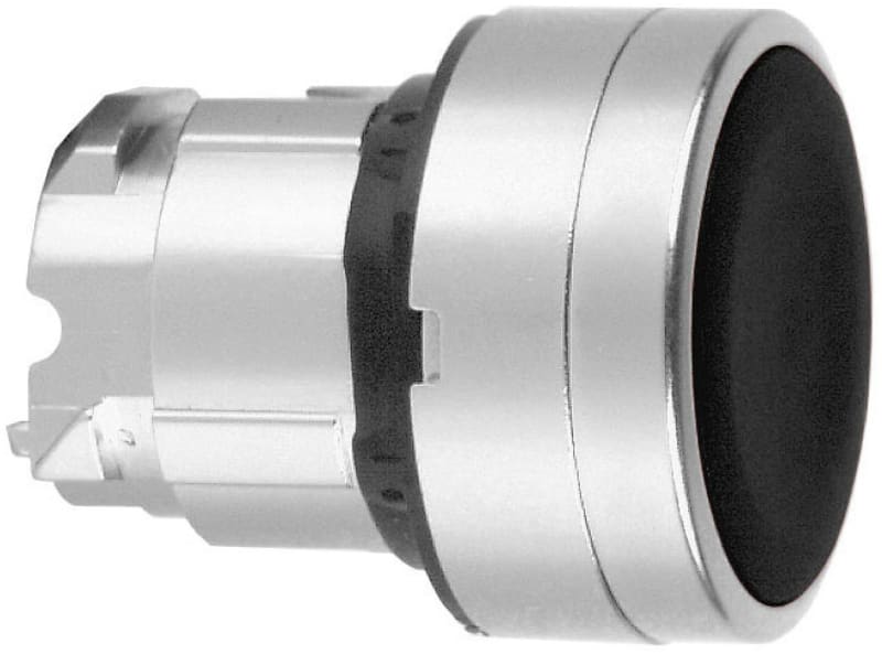 Push-button head, raised, black (ZB4BA24)